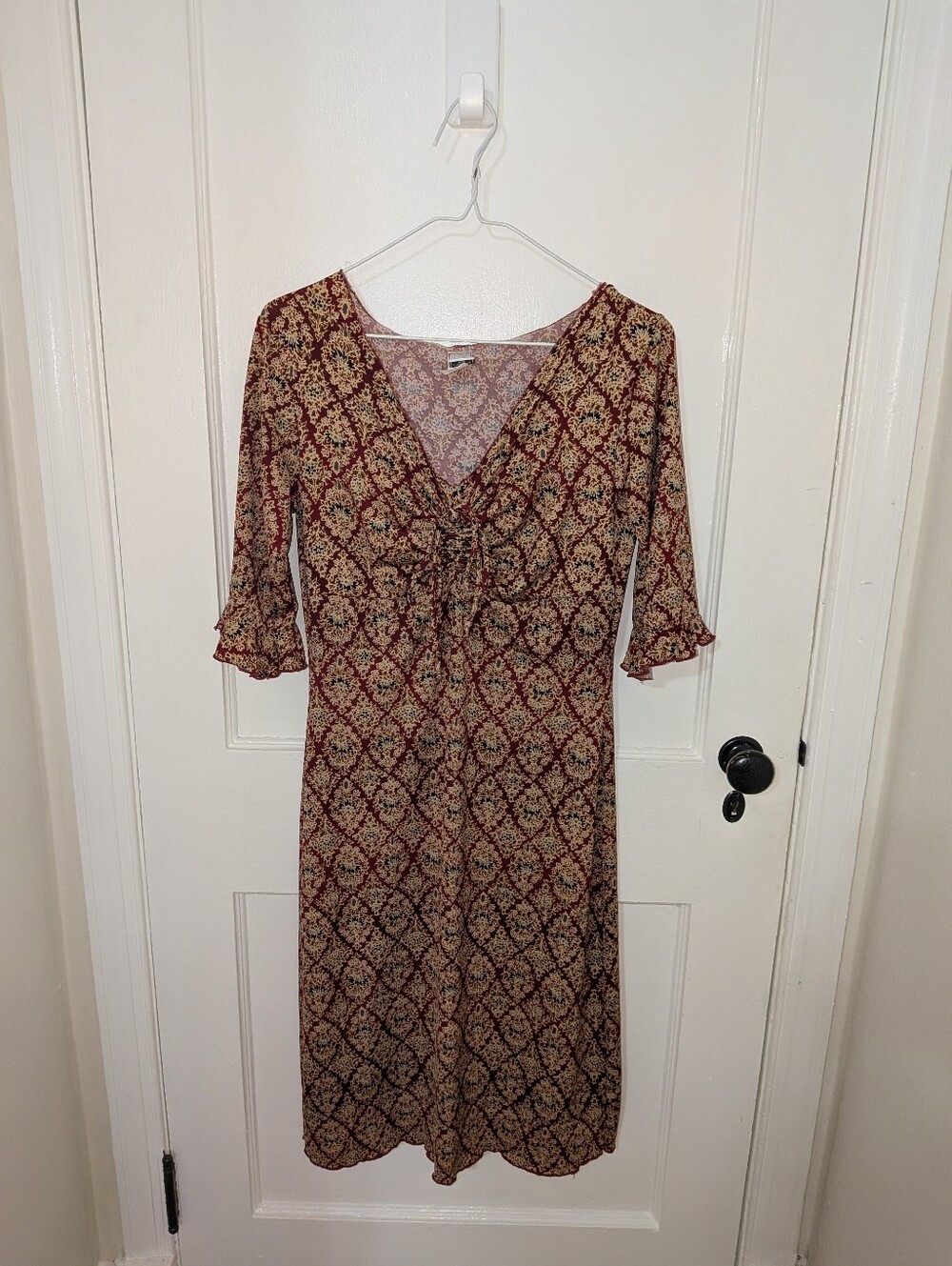 Chesley Ruffle 90s Dress, Size Large